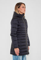 Piumino Lungo Da Donna Modello Reese Nero 