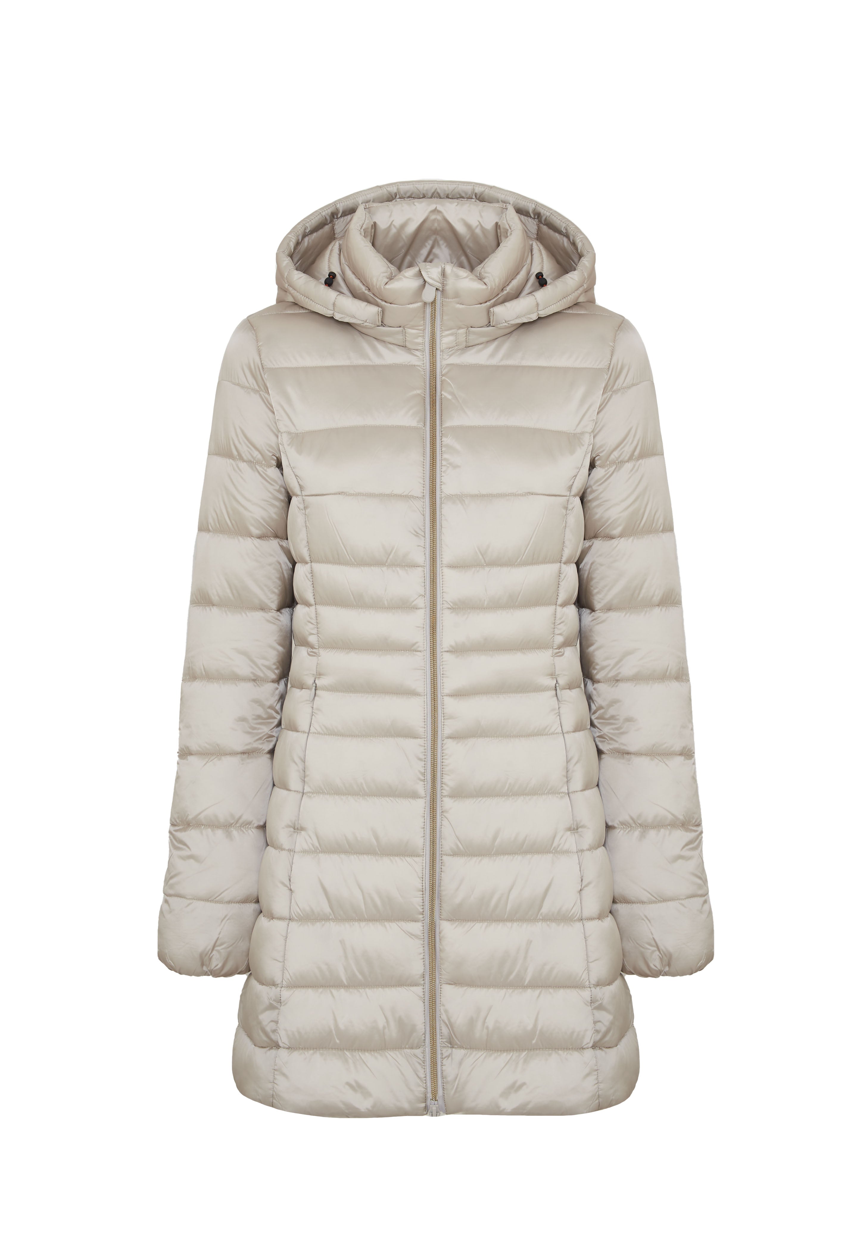 Piumino Lungo Da Donna Modello Reese Rainy Beige 