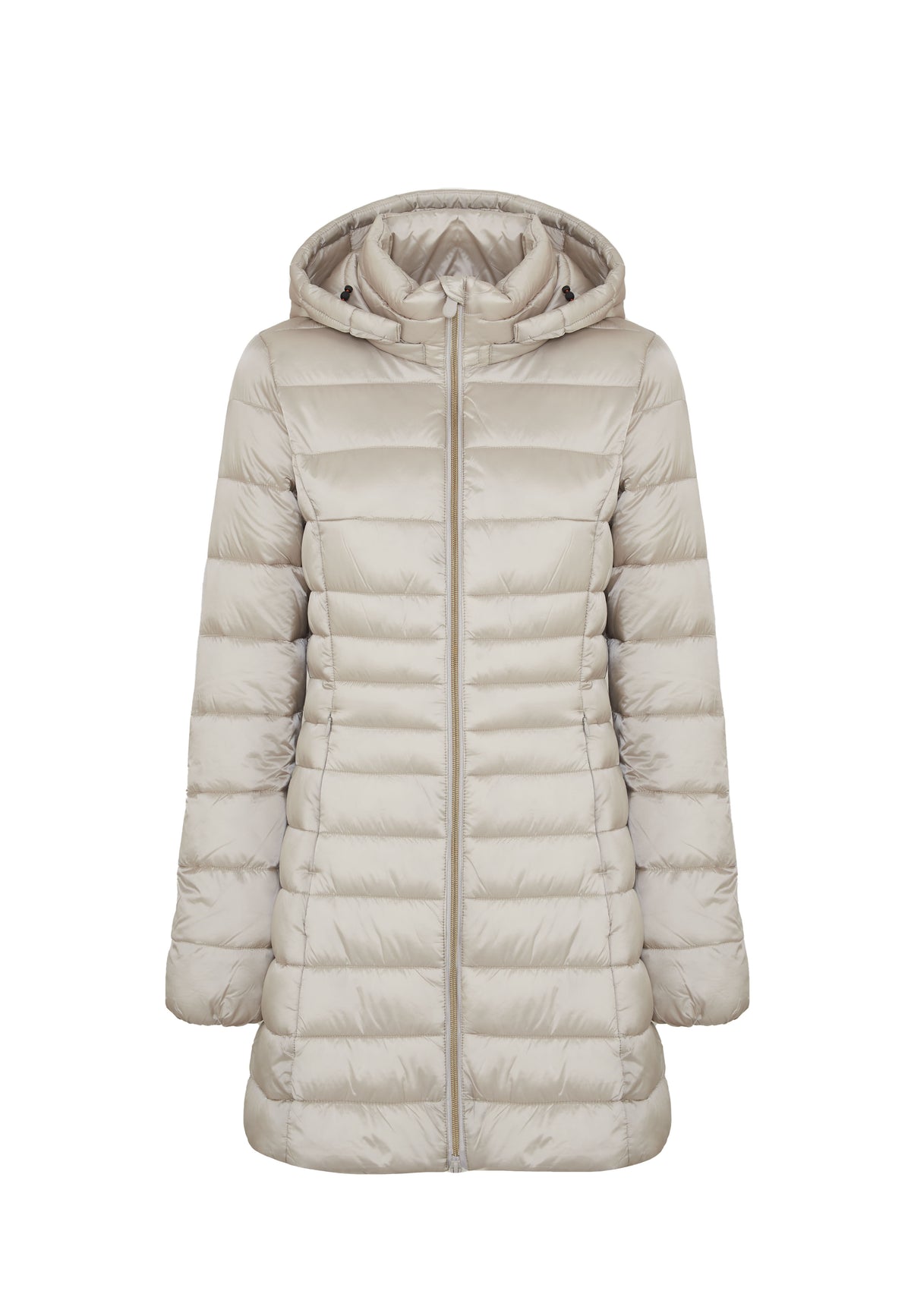 Piumino Lungo Da Donna Modello Reese Rainy Beige 
