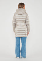 Piumino Lungo Da Donna Modello Reese Rainy Beige 