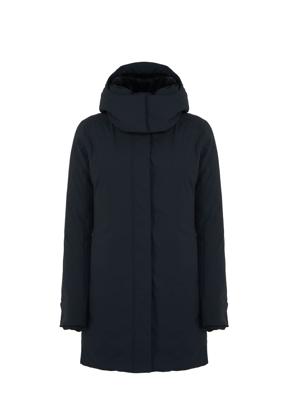 Parka Donna Con Cappuccio Samantah Nero 