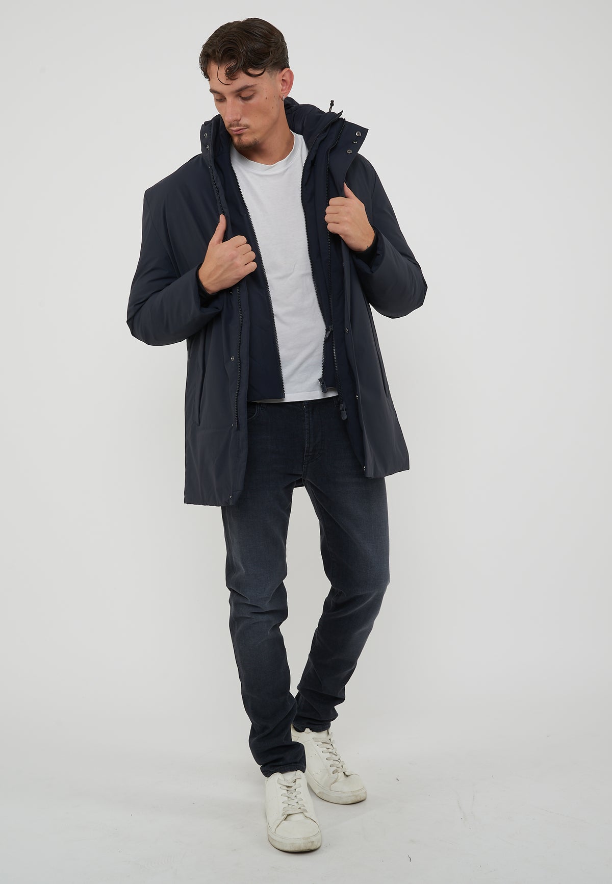 Parka Uomo Sesle Blue Black 