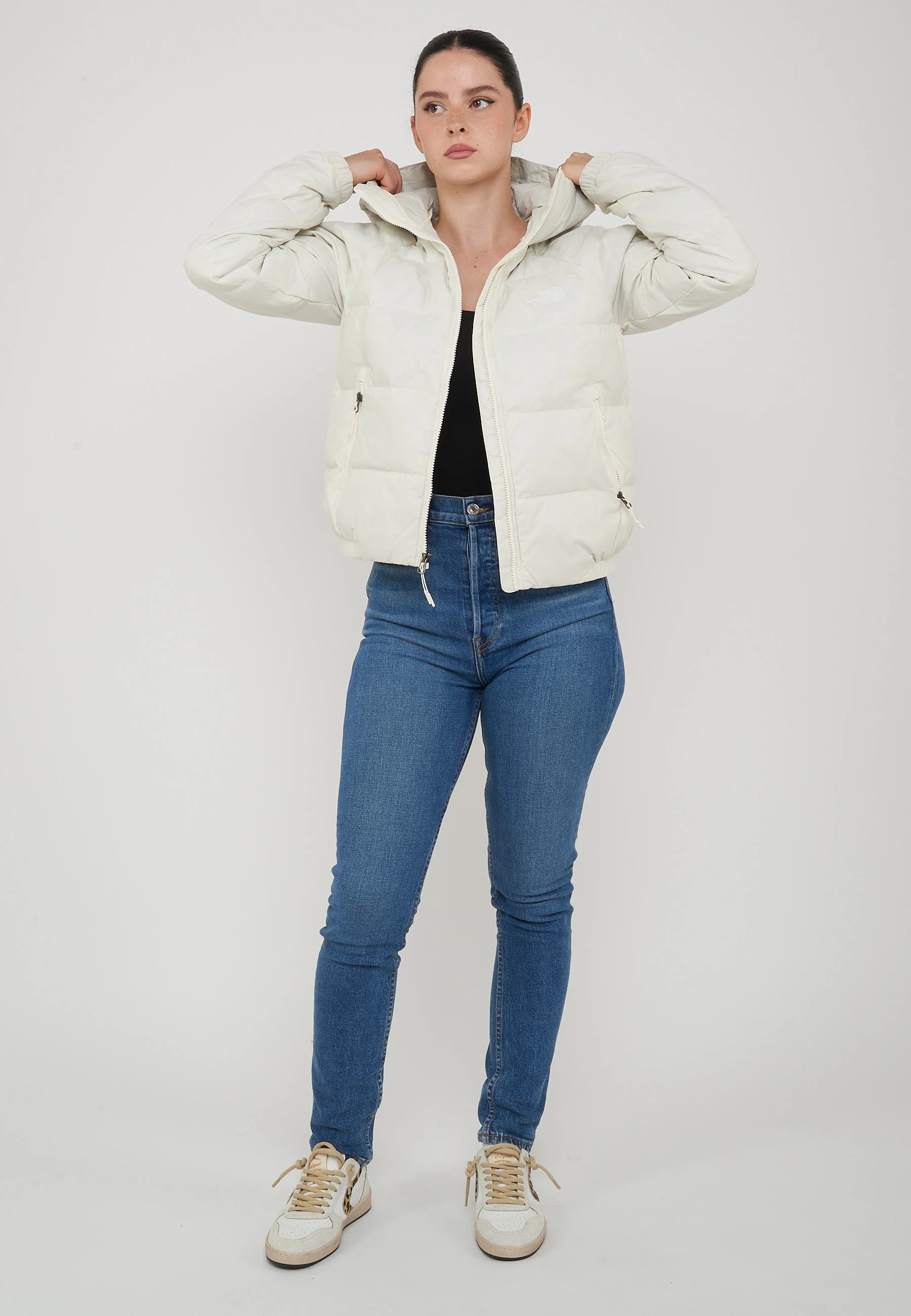 Giacca In Piumino Con Cappuccio Hydrenalite Down Da Donna White 