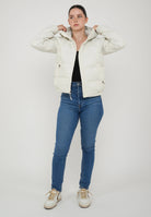 Giacca In Piumino Con Cappuccio Hydrenalite Down Da Donna White 