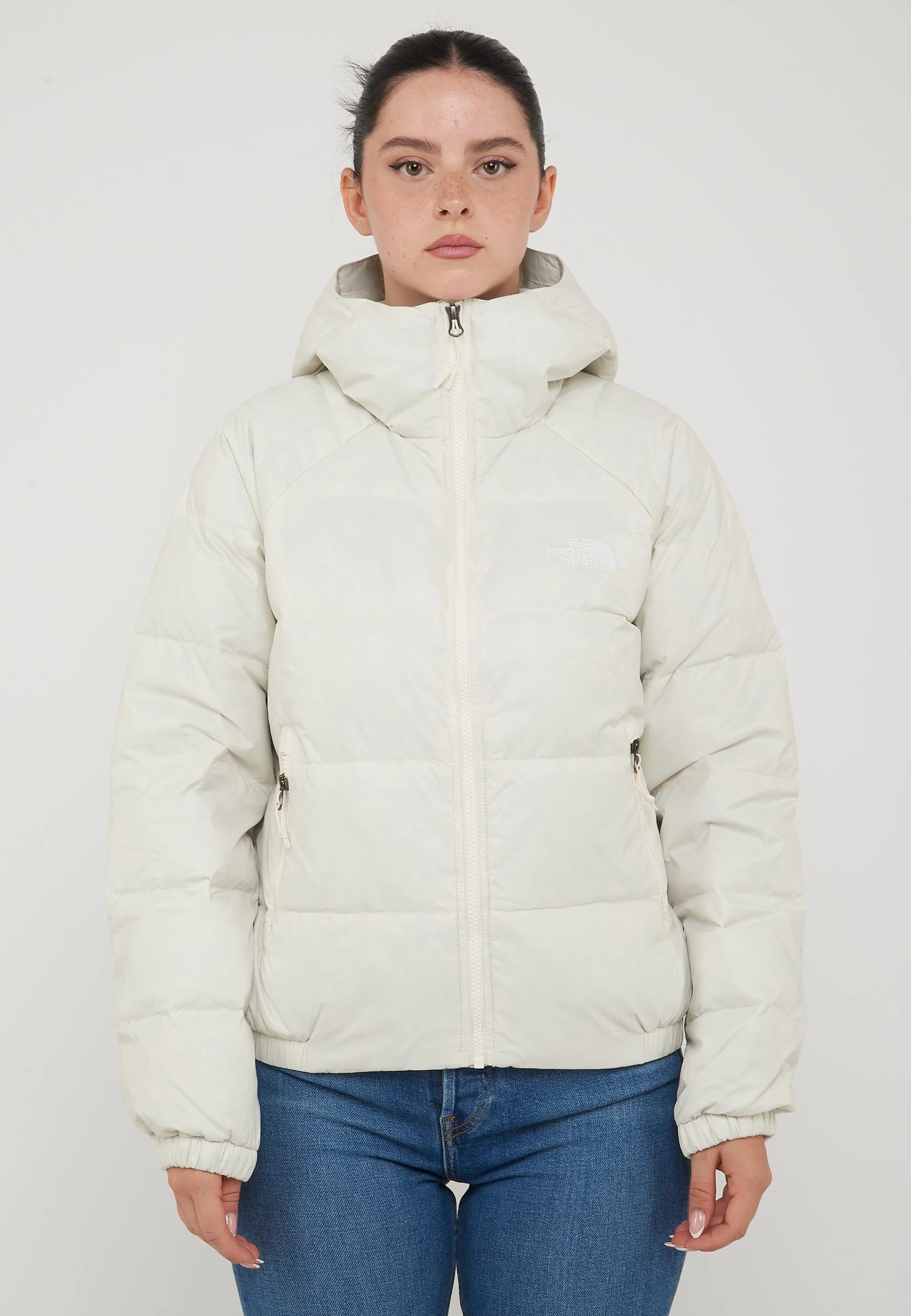 Giacca In Piumino Con Cappuccio Hydrenalite Down Da Donna White 