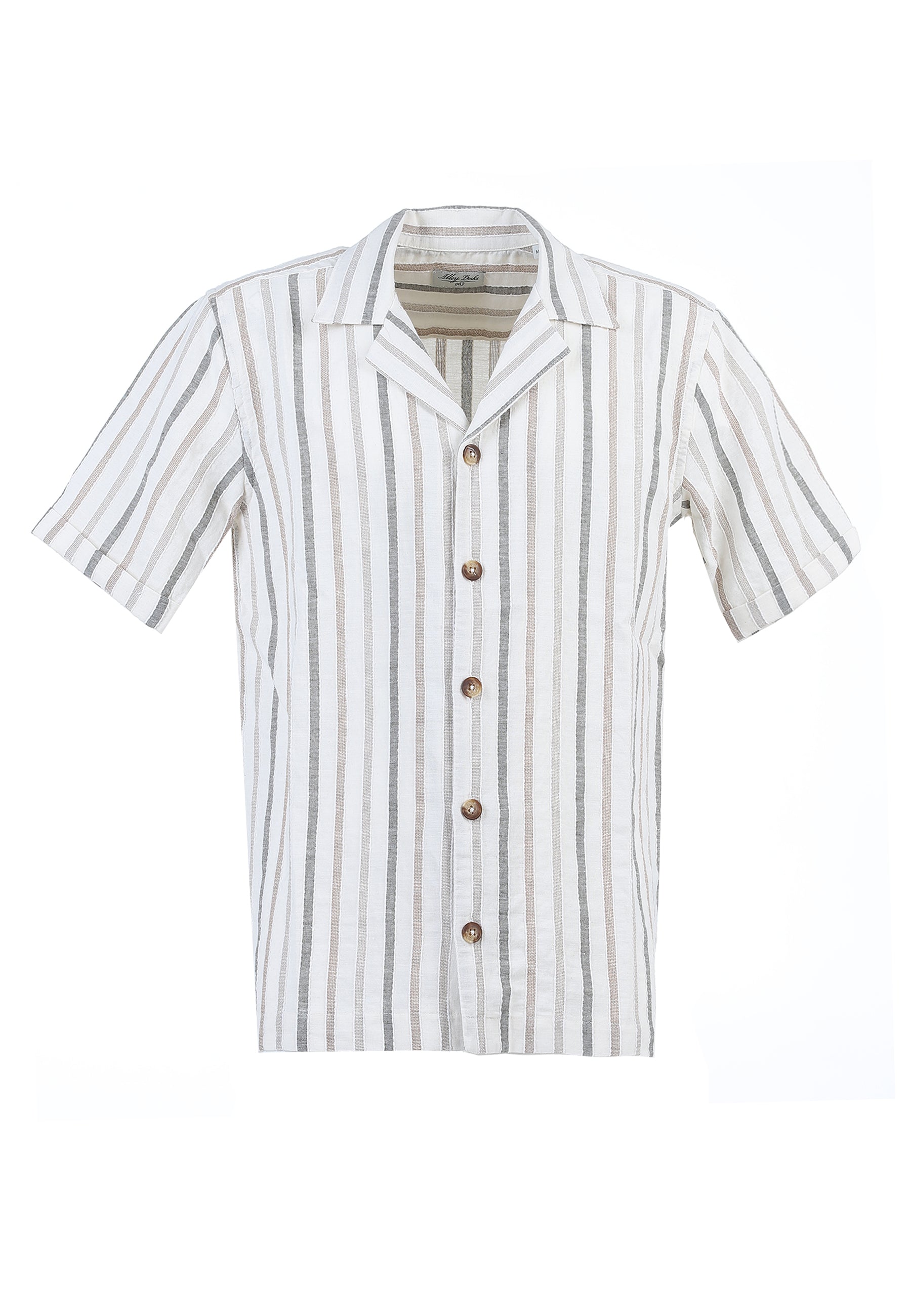 Camicione Rigato Misto Lino 