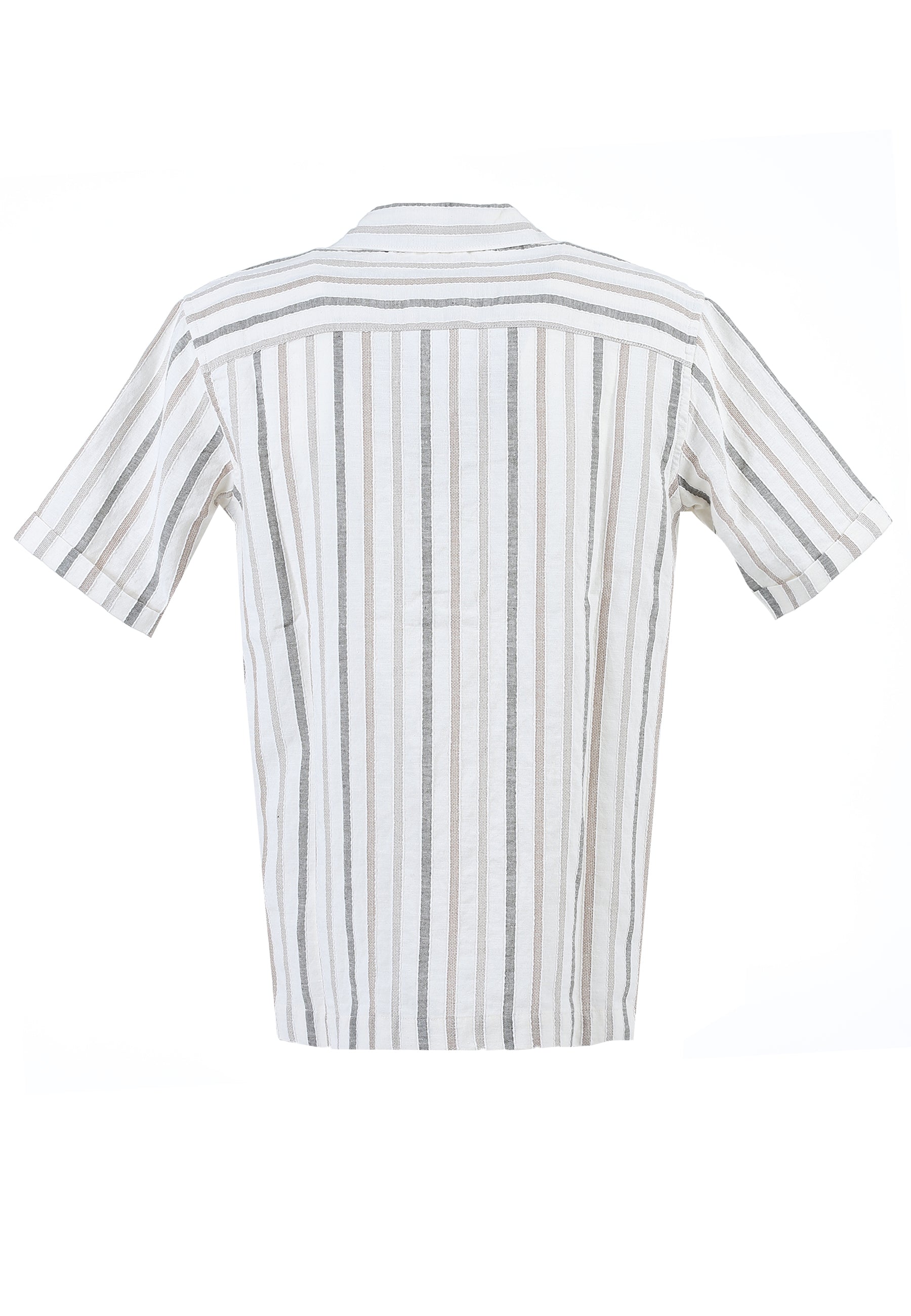 Camicione Rigato Misto Lino 