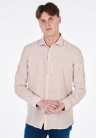 Camicia Alley Docks A Righe Misto Lino 