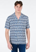Camicia Alley Docks In Viscosa Mezza Manica Stampa 