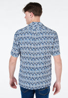 Camicia Alley Docks In Viscosa Mezza Manica Stampa 