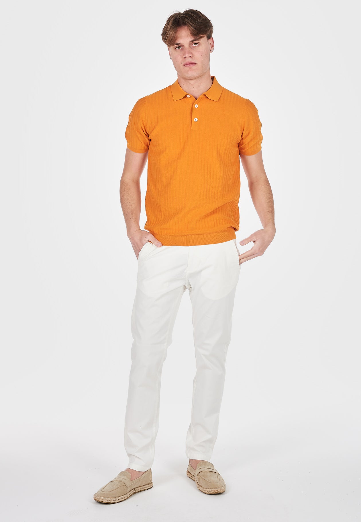 Polo Mezza Manica Links Verticale 