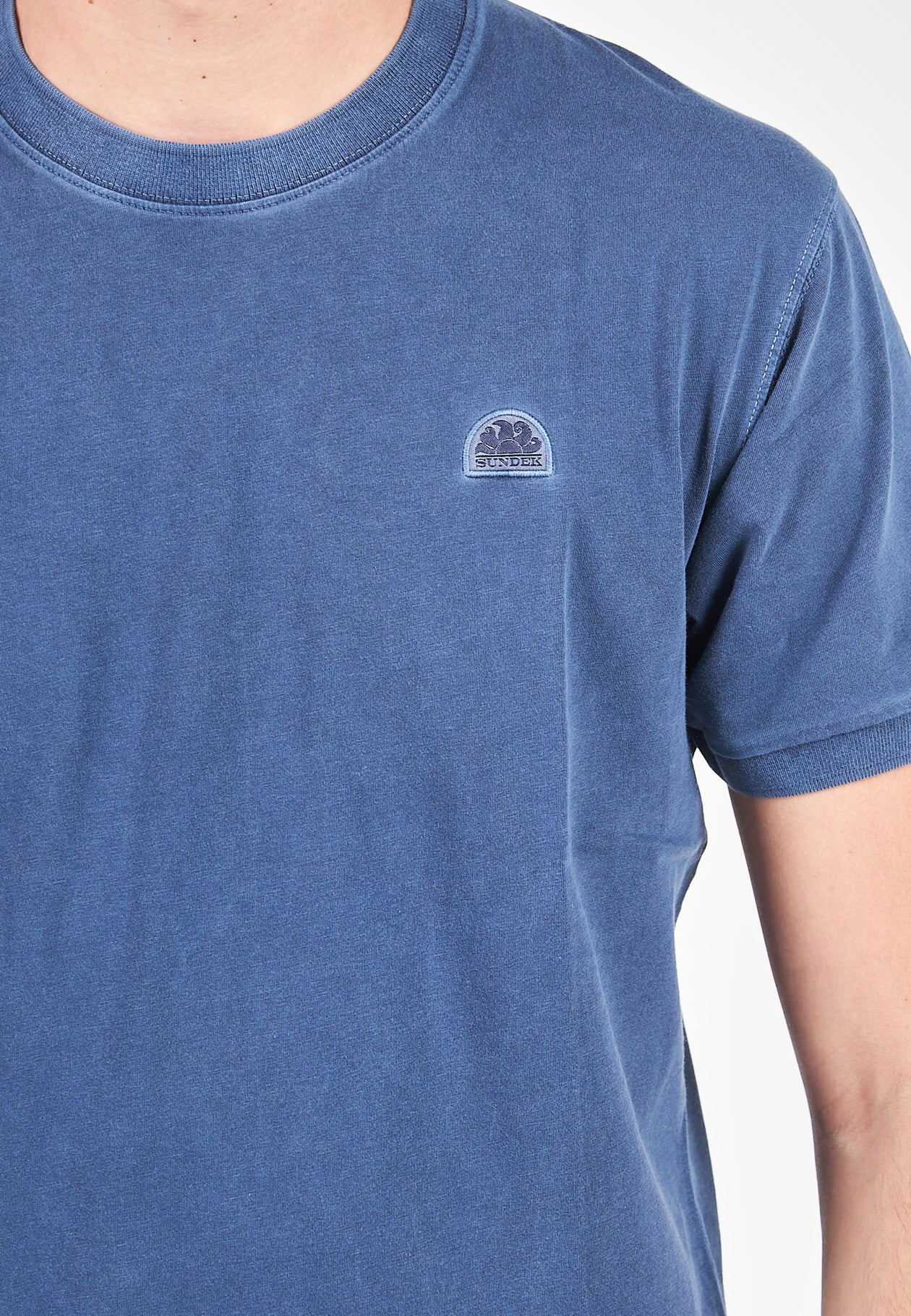 T-Shirt New Dey Girocollo Tinto Capo Con Logo 