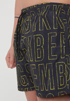 Boxer Mare Uomo Stampa Al Tratto Black 