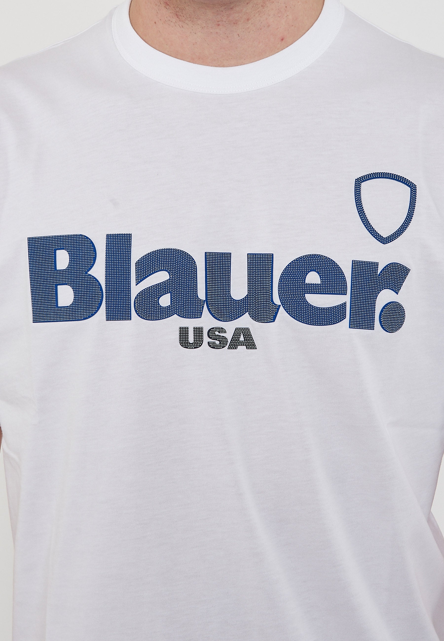 T-Shirt Gommata 3D Favre Bianco Ottico 