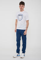 T-Shirt Scudo Grande Hallet Bianco Ottico 
