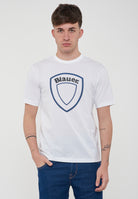 T-Shirt Scudo Grande Hallet Bianco Ottico 