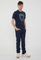 T-Shirt Scudo Grande Hallet Blu 