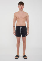 Dsquared2 Boxeur Side Stripe Midi Swim Boxer Black 
