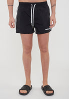 Dsquared2 Boxeur Side Stripe Midi Swim Boxer Black 
