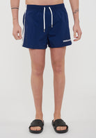 Dsquared2 Boxeur Side Stripe Midi Swim Boxer Navy Blue 