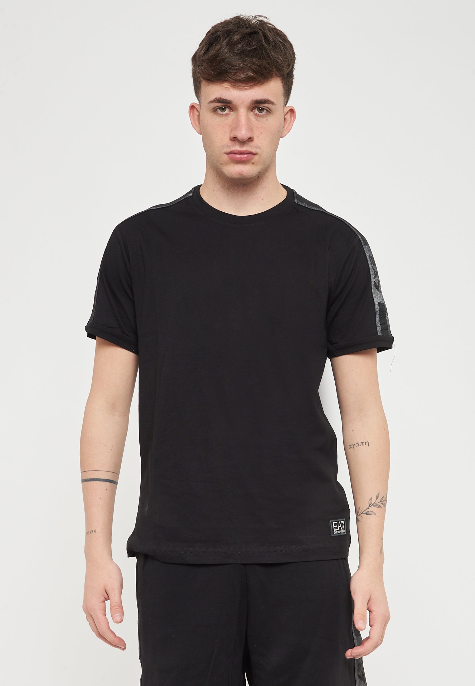 T-shirt Logo Series In Jersey Di Cotone Black 