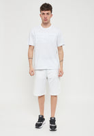 T-Shirt Logo Series A Maniche Corte In Jersey Di Cotone Organico White 