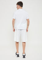 T-Shirt Logo Series A Maniche Corte In Jersey Di Cotone Organico White 