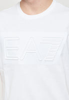 T-Shirt Logo Series A Maniche Corte In Jersey Di Cotone Organico White 