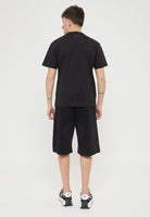 T-Shirt Logo Series A Maniche Corte In Jersey Di Cotone Organico Black 
