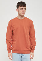 Felpa Girocollo In Cotone Organico Ginger Spice 