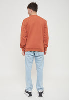 Felpa Girocollo In Cotone Organico Ginger Spice 
