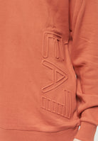 Felpa Girocollo In Cotone Organico Ginger Spice 