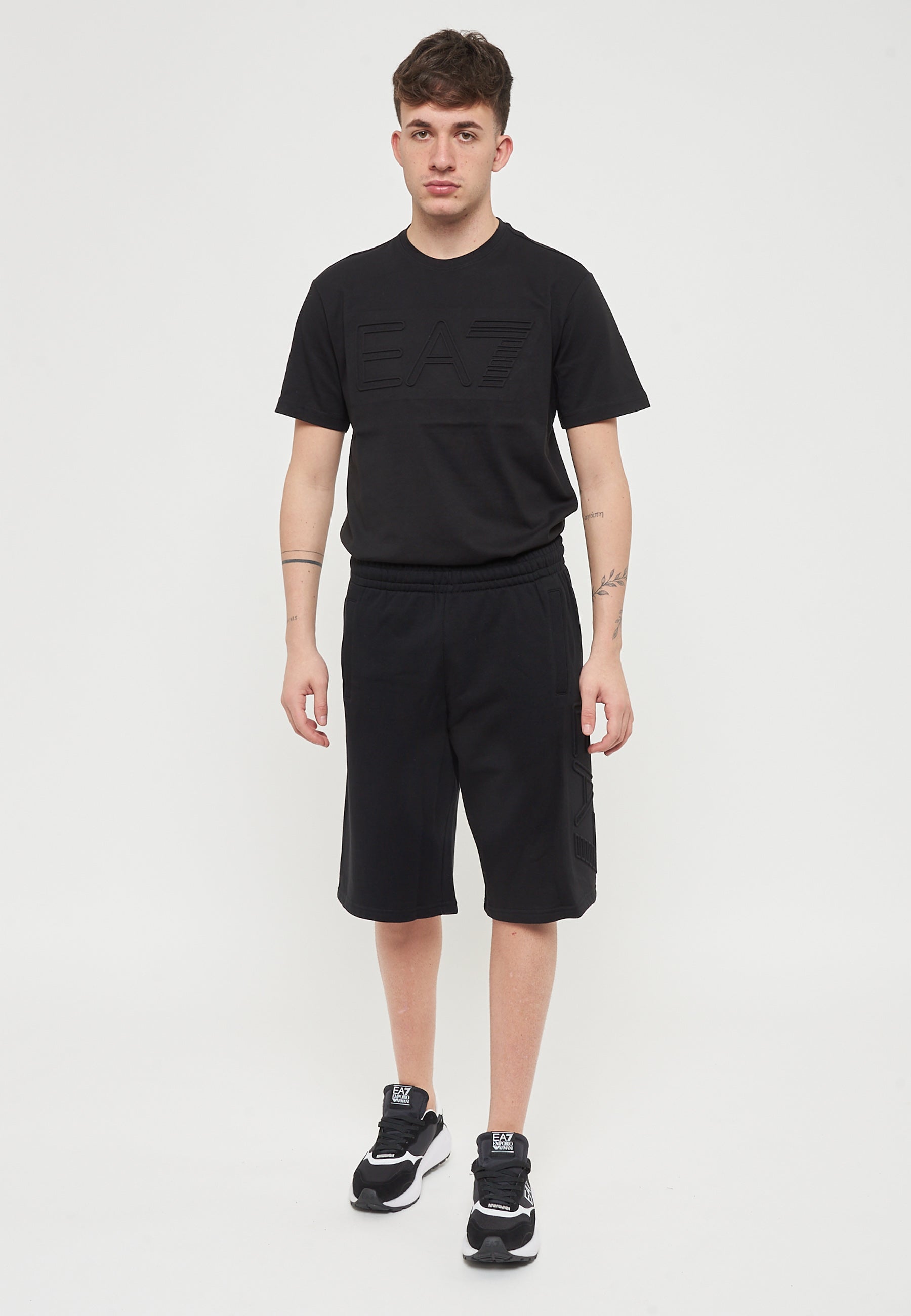 Bermuda Logo Series In Cotone Organico Black 
