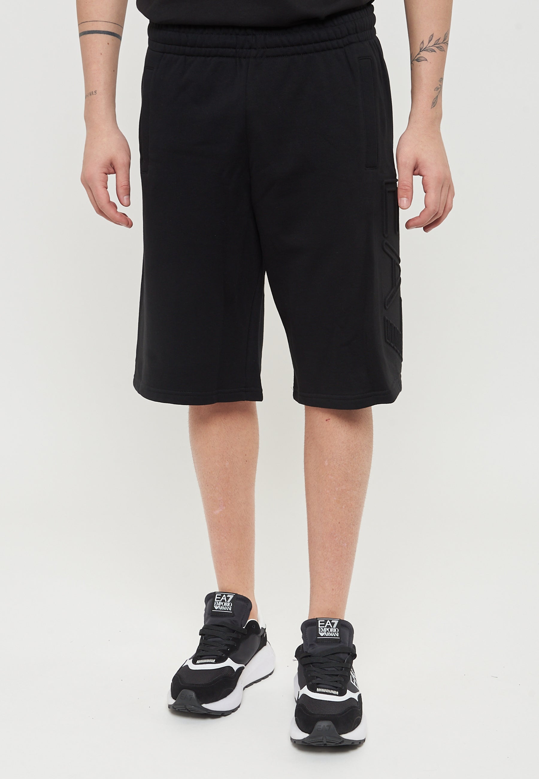 Bermuda Logo Series In Cotone Organico Black 