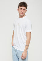 T-Shirt Girocollo Gold Label In Jersey Di Viscosa White 