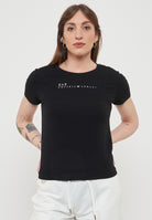 T-Shirt Girocollo Dynamic Athlete In Tessuto Tecnico Natural VENTUS7 Black<BR/> 
