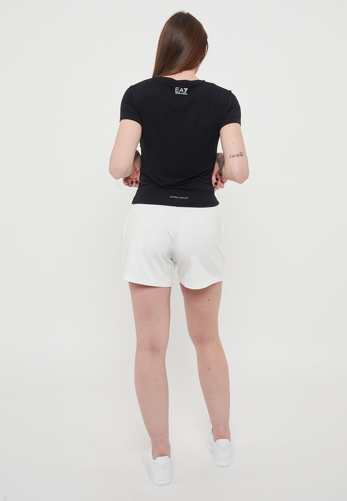 T-Shirt Girocollo Dynamic Athlete In Tessuto Tecnico Natural VENTUS7 Black<BR/> 