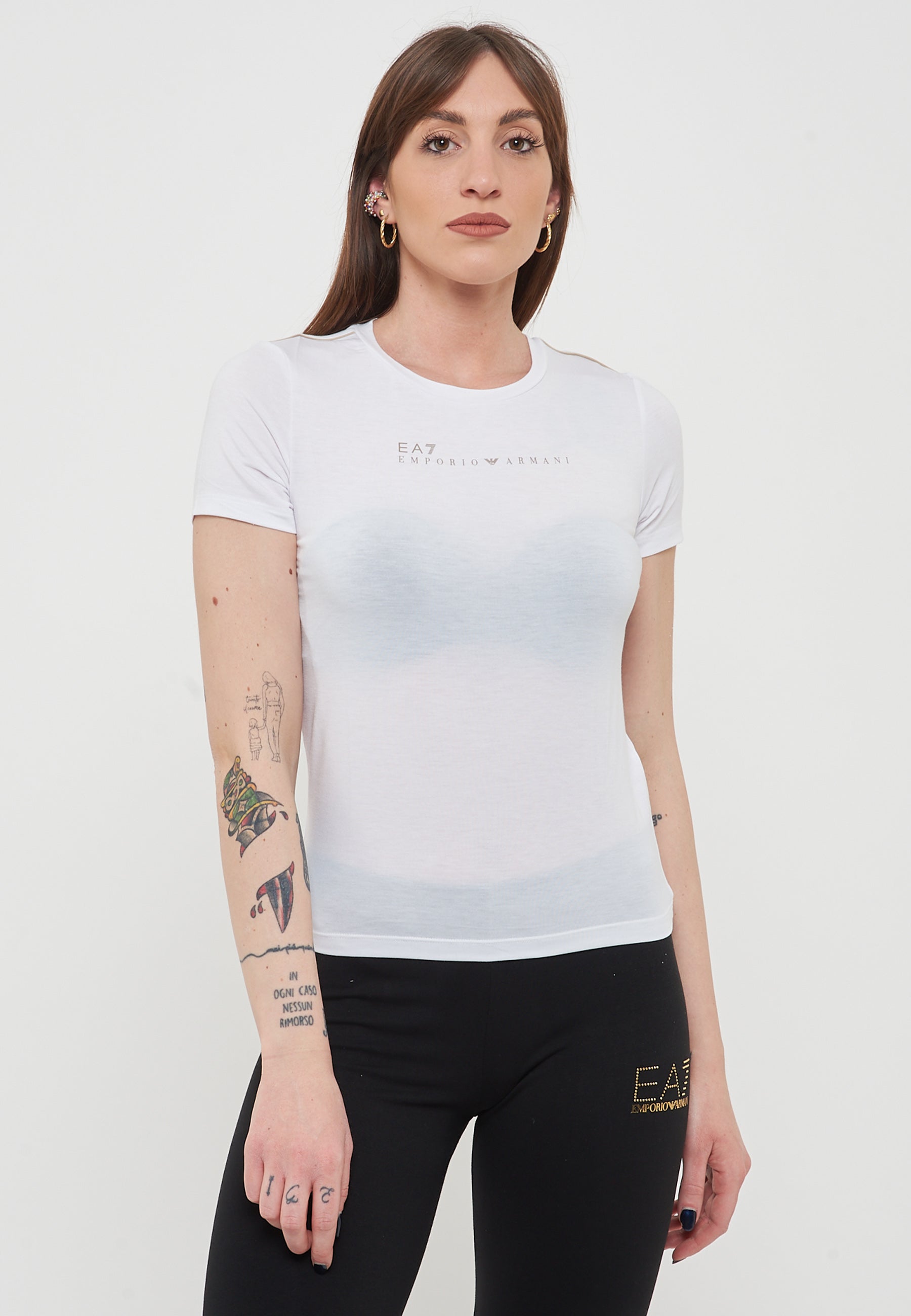 T-Shirt Girocollo Dynamic Athlete In Tessuto Tecnico Natural VENTUS7 White 