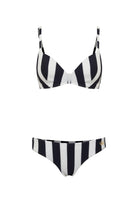 Costume Donna Ea7 Emporio Armani In Tessuto Strech Blue White 
