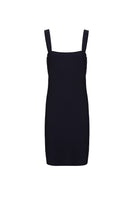Abito Corto In Tessuto Tecnico Stretch Blue 