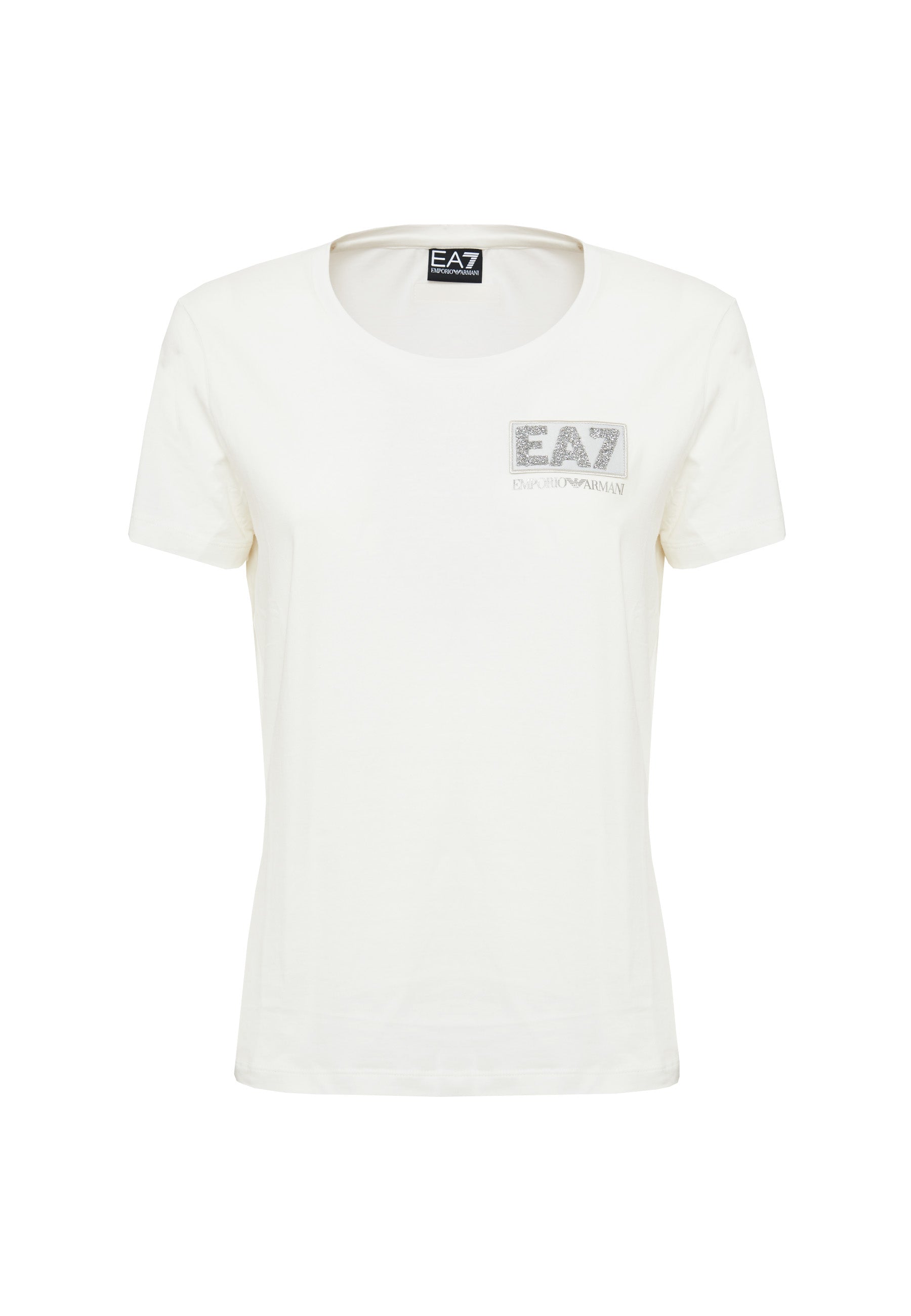 T-Shirt Girocollo Ea7 Emporio Armani Donna Star White 