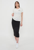 T-Shirt Girocollo Ea7 Emporio Armani Donna Star White 