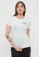 T-Shirt Girocollo Ea7 Emporio Armani Donna Star White 