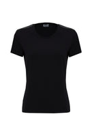 T-Shirt Logo Series In Jersey Di Cotone Stretch Black 