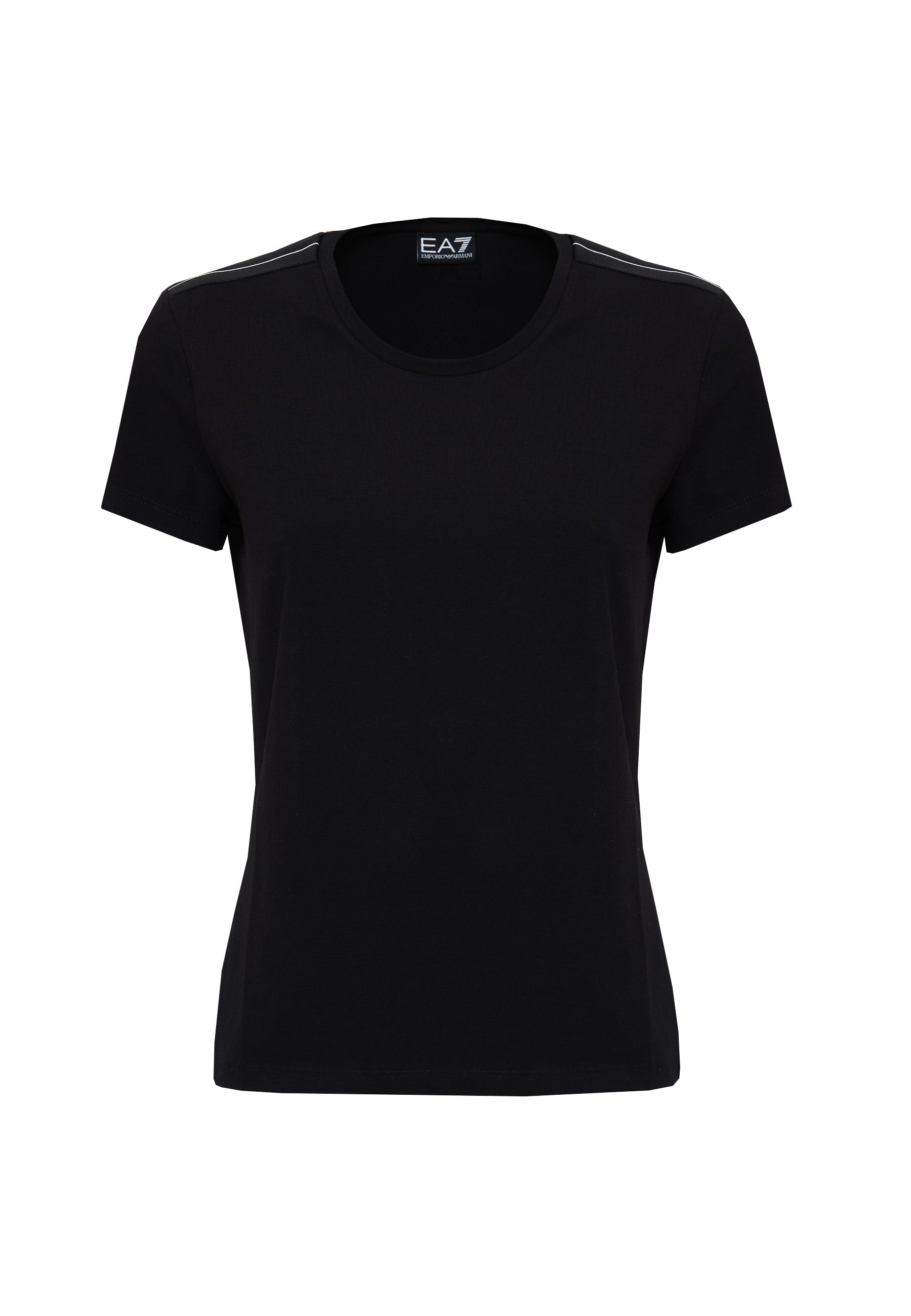 T-Shirt Logo Series In Jersey Di Cotone Stretch Black 