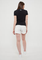 T-Shirt Logo Series In Jersey Di Cotone Stretch Black 