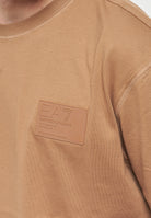T-Shirt Core Identity Unisex In Jersey Di Cotone Toasted Coconut 