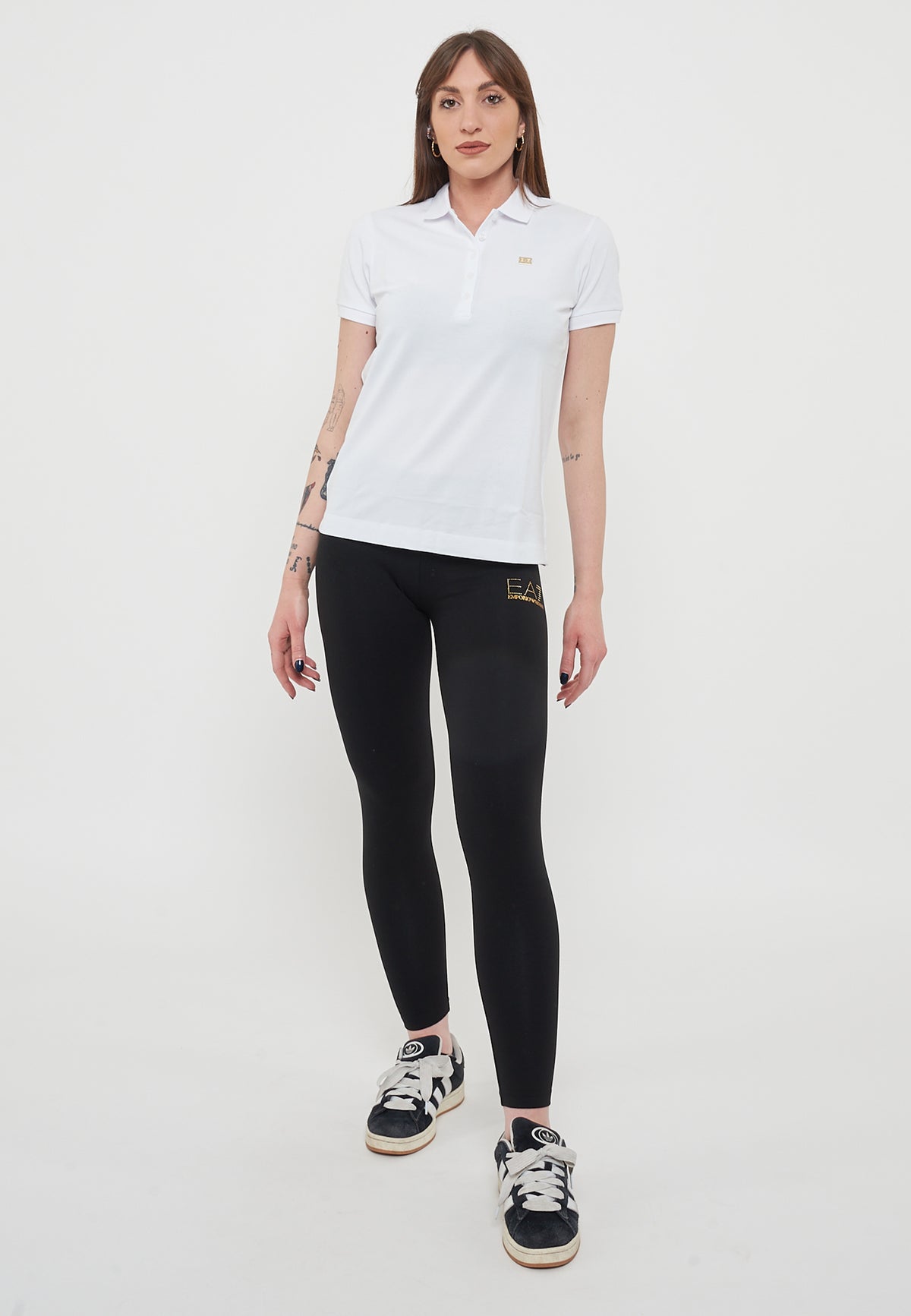 Leggings Evolution In Jersey Di Cotone Stretch Black<BR/> 