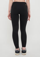 Leggings Evolution In Jersey Di Cotone Stretch Black<BR/> 