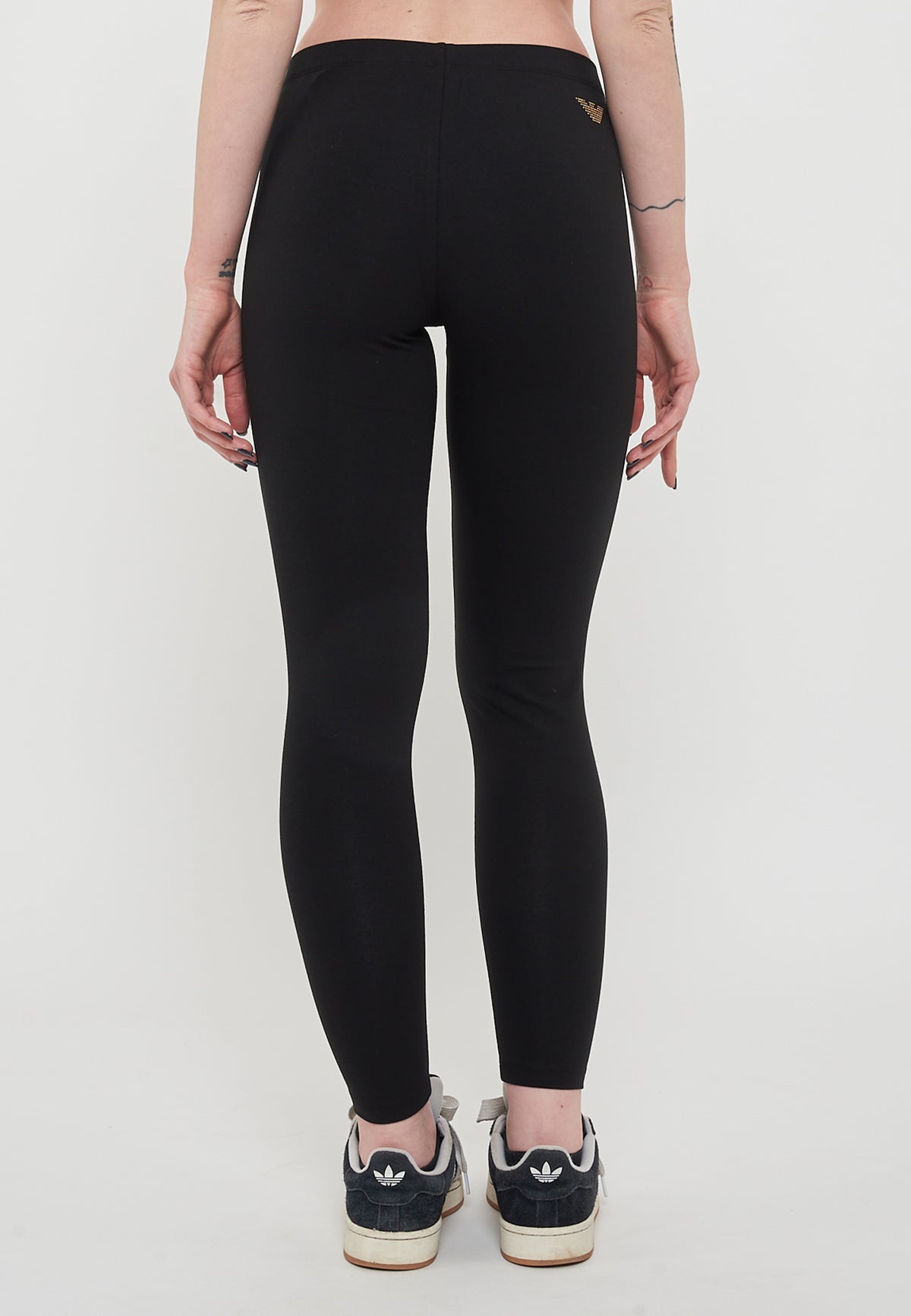Leggings Evolution In Jersey Di Cotone Stretch Black<BR/> 